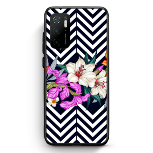 Xiaomi Poco M3 Pro Flower arrow Black Glossy Θήκη