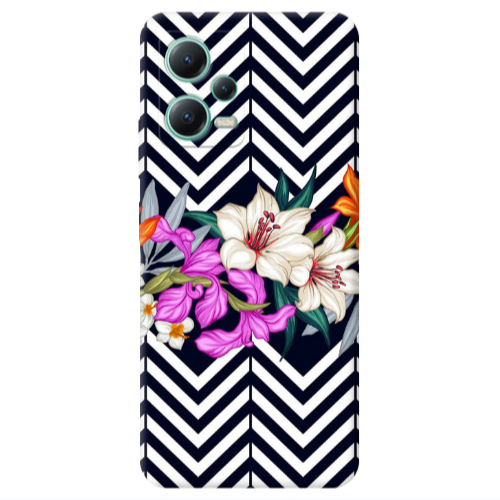Xiaomi Redmi Note 12 Pro 5G Flower arrow Transparent Silicone TPU Θήκη