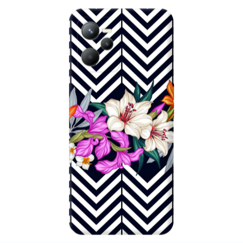 Realme C35 Flower arrow Transparent Silicone TPU Θήκη