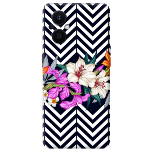 Oppo Reno 7 Lite Flower arrow Transparent Silicone TPU Θήκη