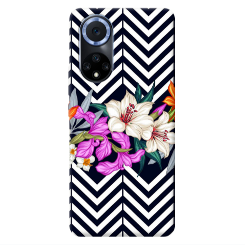 Huawei Nova 9 Flower arrow Transparent Silicone TPU Θήκη