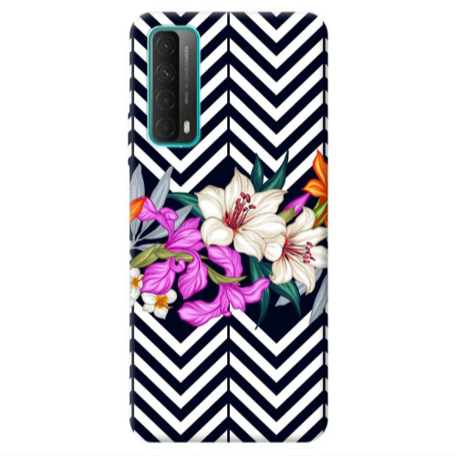 Huawei P Smart 2021 Flower arrow Transparent Silicone TPU Θήκη