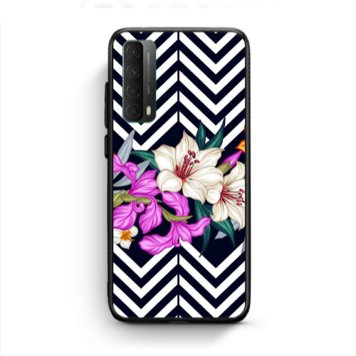 Huawei P Smart 2021 Flower arrow Black Glossy Θήκη