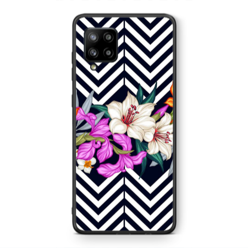 Samsung A42 5G Flower arrow Black Glossy Θήκη