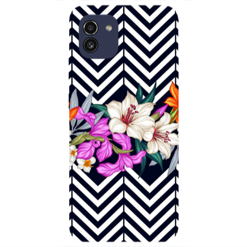 Samsung A03 Flower arrow Transparent Silicone TPU Θήκη