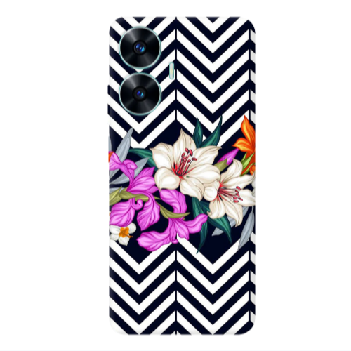 Realme C55 Flower arrow Transparent Silicone TPU Θήκη