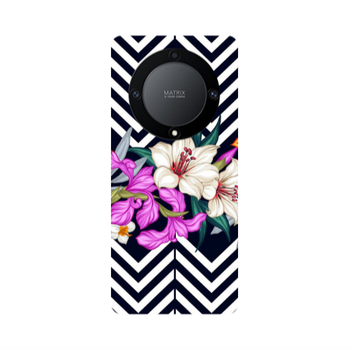 Honor Magic5 Lite 5G Flower arrow Transparent Silicone TPU Θήκη