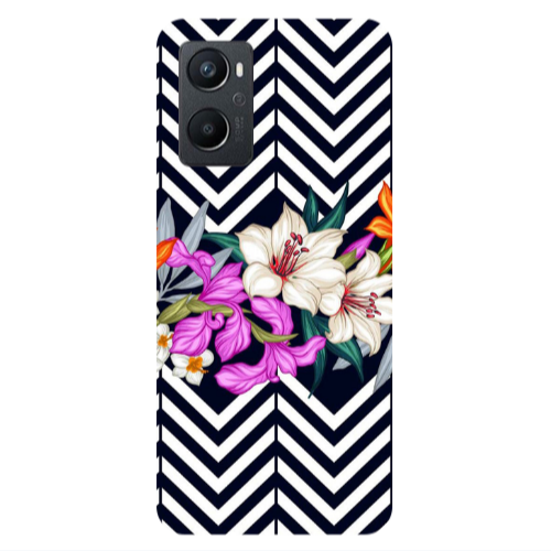Oppo A 96 Flower arrow Transparent Silicone TPU Θήκη