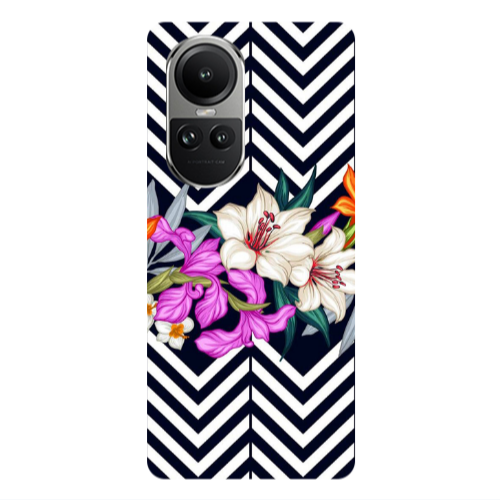 Oppo Reno10 5G Flower arrow Transparent Silicone TPU Θήκη