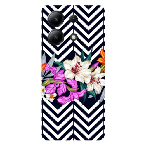 Xiaomi Redmi Note 13 4G Flower arrow Transparent Silicone TPU Θήκη