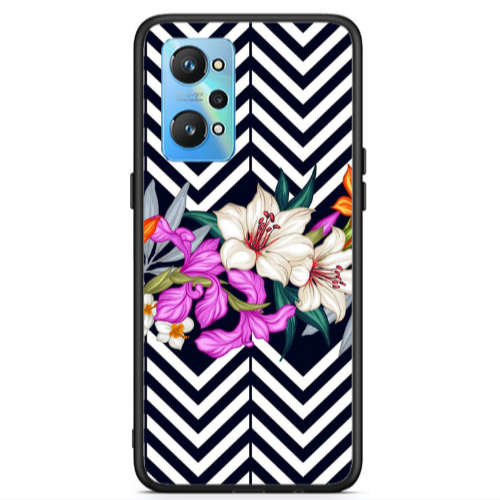 Realme Gt Neo 2 Flower arrow Black Glossy Θήκη