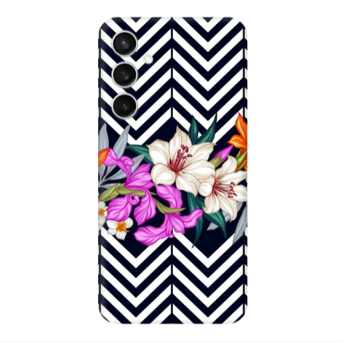 Samsung S24 Flower arrow Transparent Silicone TPU Θήκη