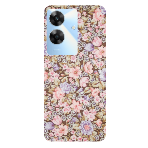 Realme Note 60 Blue Roses Transparent Silicone TPU Θήκη