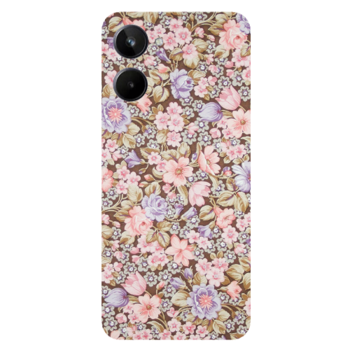 Realme 10 Blue Roses Transparent Silicone TPU Θήκη