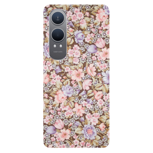Oneplus Nord Ce 4 lite Blue Roses Transparent Silicone TPU Θήκη