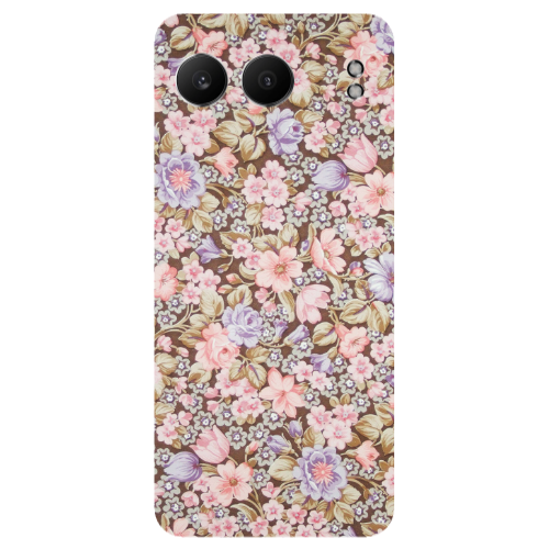 Oneplus Nord 4 Blue Roses Transparent Silicone TPU Θήκη