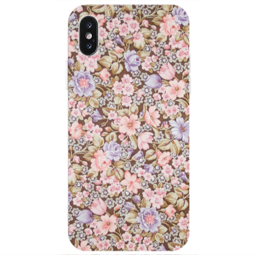 Apple iPhone X Blue Roses Transparent Silicone TPU Θήκη
