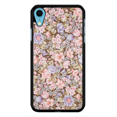 Apple iPhone Xr Blue Roses Black Glossy Θήκη