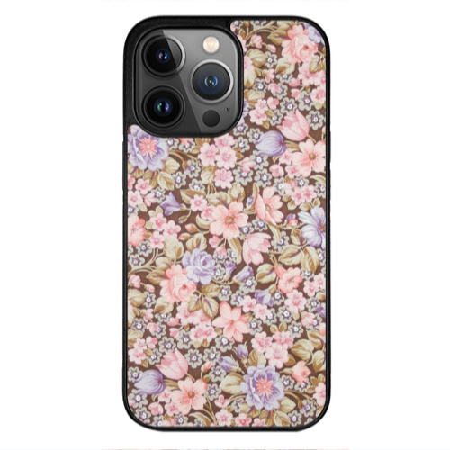 Apple iPhone 13 Pro Max Blue Roses Black Glossy Θήκη
