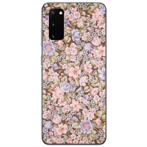 Samsung S20 Blue Roses Transparent Silicone TPU Θήκη