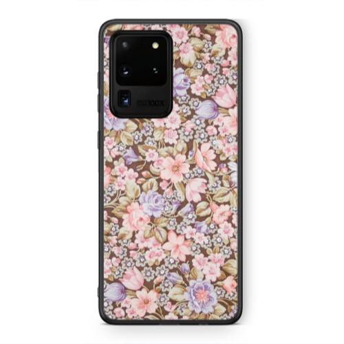 Samsung S20 Ultra Blue Roses Black Glossy Θήκη