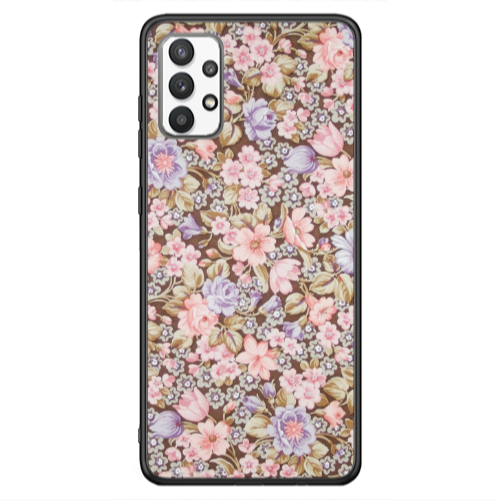 Samsung A13 4G Blue Roses Black Glossy Θήκη