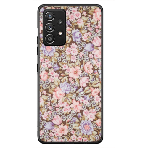 Samsung A33 Blue Roses Black Glossy Θήκη