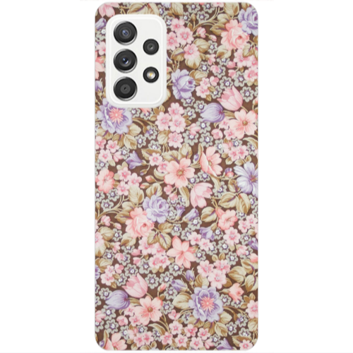 Samsung A53 Blue Roses Transparent Silicone TPU Θήκη