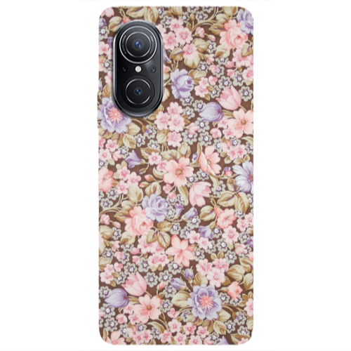 Huawei Nova 9 SE Blue Roses Transparent Silicone TPU Θήκη
