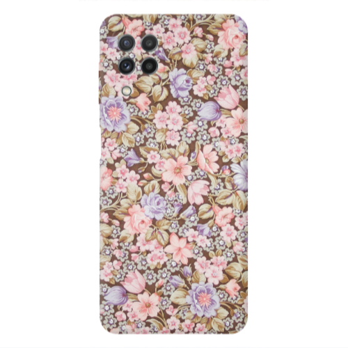Samsung A22 4G Blue Roses Transparent Silicone TPU Θήκη