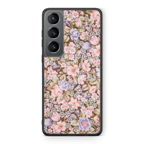 Samsung S21 PLUS Blue Roses Black Glossy Θήκη