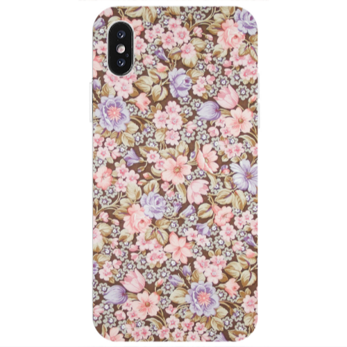 Apple iPhone Xs Blue Roses Transparent Silicone TPU Θήκη