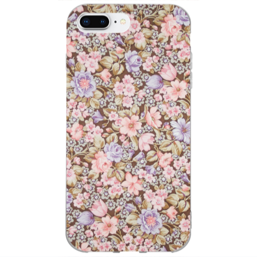 Apple iPhone 7 Plus Blue Roses Transparent Silicone TPU Θήκη