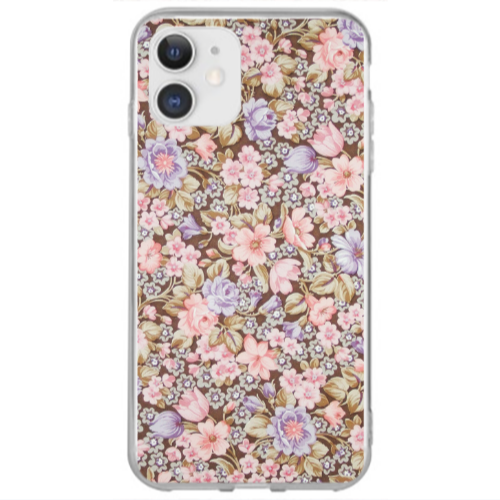 Apple iPhone 12 Mini Blue Roses Transparent Silicone TPU Θήκη