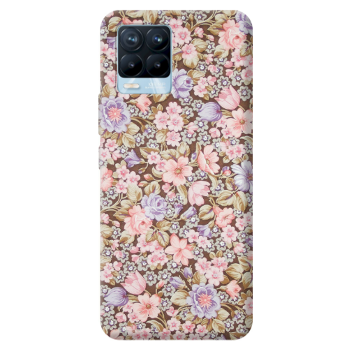 Realme 8 Pro Blue Roses Transparent Silicone TPU Θήκη
