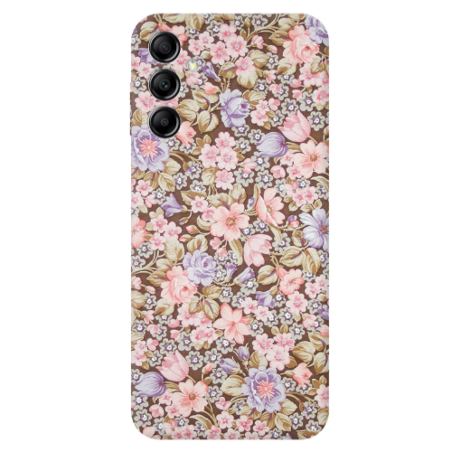 Samsung A14 5G Blue Roses Transparent Silicone TPU Θήκη