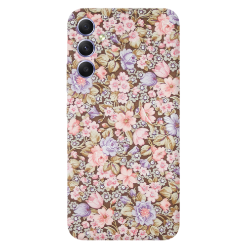 Samsung A34 Blue Roses Transparent Silicone TPU Θήκη