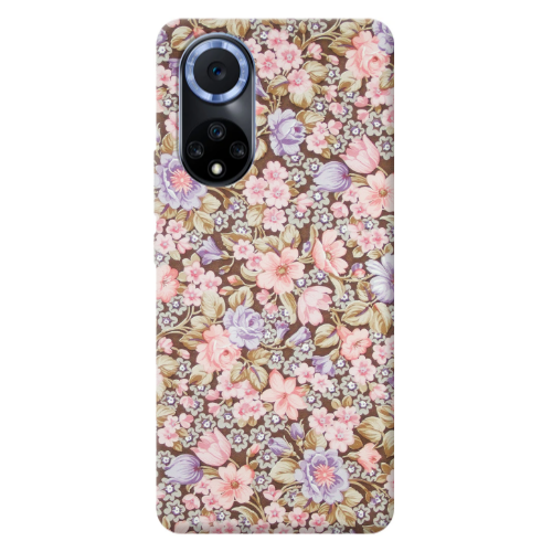 Huawei Nova 9 Blue Roses Transparent Silicone TPU Θήκη