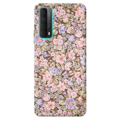 Huawei P Smart 2021 Blue Roses Transparent Silicone TPU Θήκη