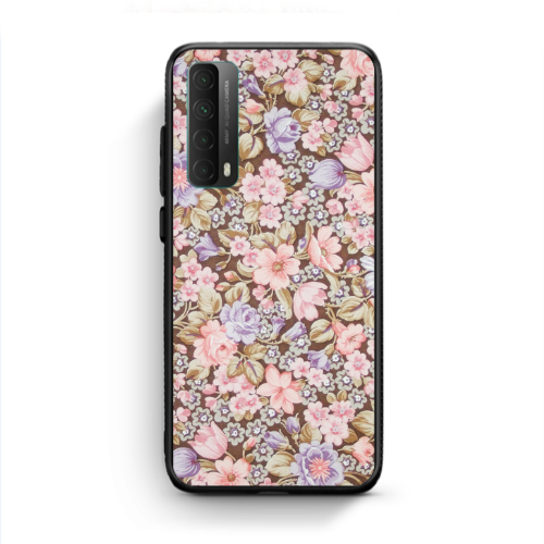 Huawei P Smart 2021 Blue Roses Black Glossy Θήκη
