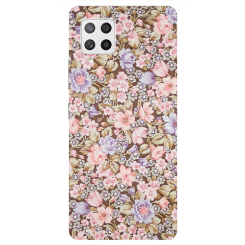 Samsung A42 5G Blue Roses Transparent Silicone TPU Θήκη