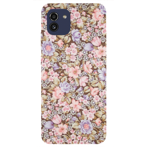 Samsung A03 Blue Roses Transparent Silicone TPU Θήκη