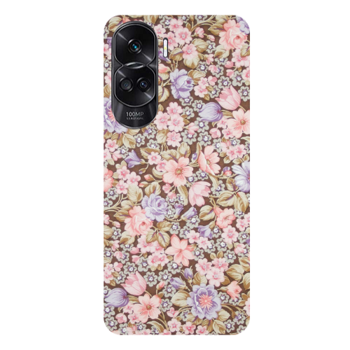 Honor 90 Lite 5G Blue Roses Transparent Silicone TPU Θήκη