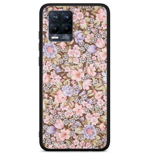 Realme 8 i Blue Roses Black Glossy Θήκη