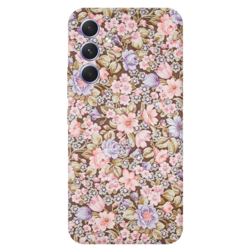 Samsung A55 Blue Roses Transparent Silicone TPU Θήκη
