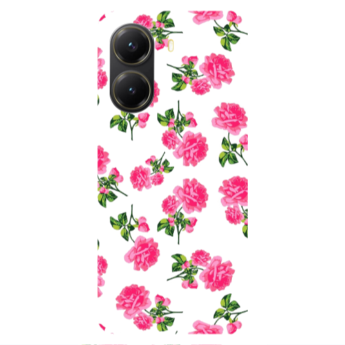 Xiaomi Poco X7 Pro Roses White Transparent Silicone TPU Θήκη