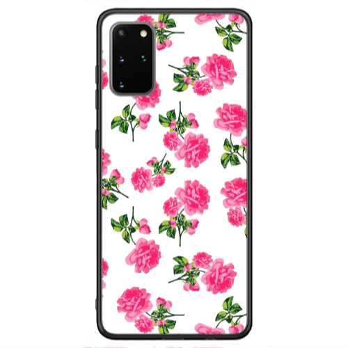Samsung S20 FE Roses White Black Glossy Θήκη