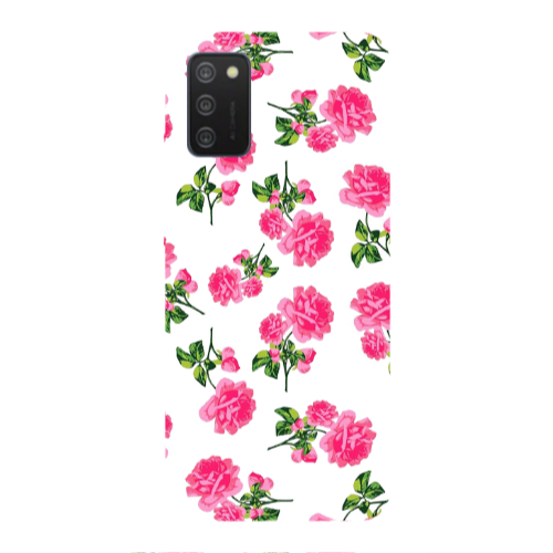 Samsung A03S Roses White Transparent Silicone TPU Θήκη