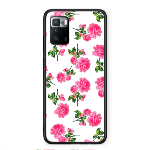Xiaomi Poco X3 GT Roses White Black Glossy Θήκη