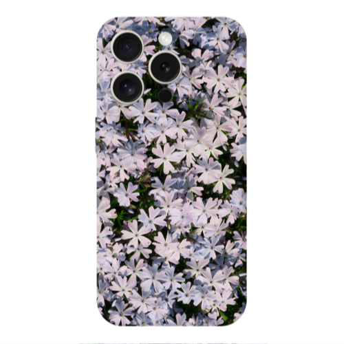 Apple Iphone 16 Pro Flowers white Transparent Silicone TPU Θήκη